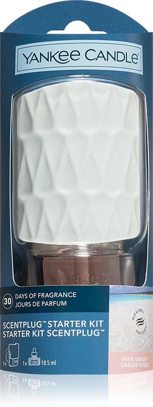 ЯНКИ КЕНДЪЛ ДИФЮЗЕР SCENTPLUG СТАРТОВ КОМПЛЕКТ РОЗОВИ ПЯСЪЦИ 18.5МЛ 1 МЕСЕЦ