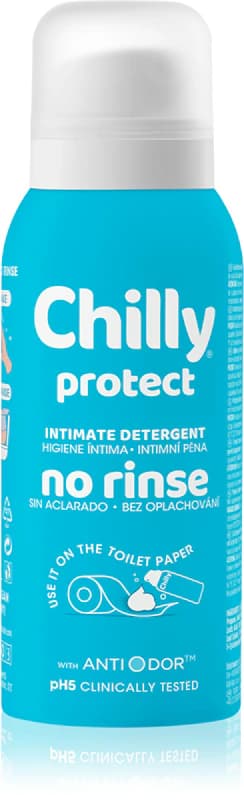 CHILLY ИНТИМНА СПРЕЙ-ПЯНА БЕЗ ОТМИВАНЕ АНТИБАКТЕРИАЛНА 100МЛ