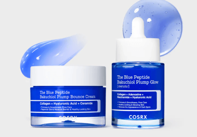 COSRX The Blue Peptide Bakuchiol: синята серия с Copper peptide GHK-Cu, бакучиол и 5 мулти-пептида